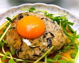メイン簡単☆豚こま和風ハンバーグステーキ作り方10写真
