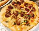 簡単手作り和風ミートボールピザ♪作り方13写真
