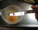 白身が切れる☆溶き卵作り方1写真