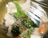 全てレンジ胸肉と根菜のガーリック蒸し煮作り方16写真