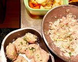 つみれ鍋と時短セロリの豆腐ハンバーグ弁当作り方3写真