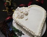 丸ケーキ型で作る♡純白ハートケーキ作り方18写真