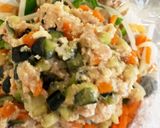 全てレンジなす豆腐梅炒めドーム蒸し作り方20写真