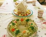 クリスマスリースサラダ作り方5写真