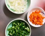 全てレンジ卵とたっぷり野菜甘酢生姜炒め煮作り方1写真