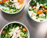 全てレンジ卵とたっぷり野菜甘酢生姜炒め煮作り方2写真