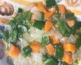 全てレンジ卵とたっぷり野菜甘酢生姜炒め煮作り方8写真