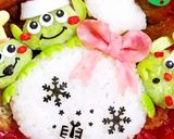 リトルグリーンメン クリスマスキャラ弁作り方1写真