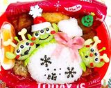 リトルグリーンメン クリスマスキャラ弁作り方2写真