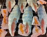 アジのクレイジーバジル焼き。作り方2写真