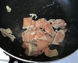 【辛うま♡】豚キムチうどん作り方1写真
