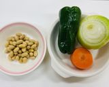 野菜たっぷり大豆入りドライカレー♪作り方1写真