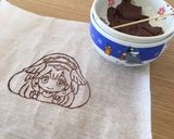誕生日ケーキ.キャラチョコ.プリキュア作り方2写真