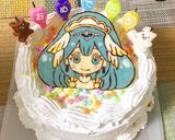 誕生日ケーキ.キャラチョコ.プリキュア作り方6写真