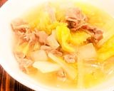 疲労回復！白菜と大根のトロトロスープ作り方5写真