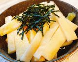 簡単！長芋短冊☆海苔卵和え作り方2写真