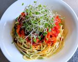 砂肝のトマトソースパスタ作り方10写真