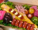 簡単】キャラ弁 ピンクチップ ハロウィン作り方14写真