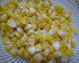 とうもろこしと水菜のかき揚げ♪作り方1写真