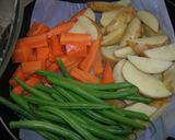 あっさりゆで豚＆簡単野菜のつけあわせ作り方4写真