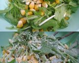 とうもろこしと水菜のかき揚げ♪作り方3写真