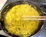 食用菊と黒ゴマの柚子甘酢和え作り方2写真