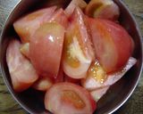卵とトマトのスィートチリソース炒め♪作り方1写真
