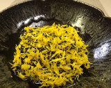 食用菊と黒ゴマの柚子甘酢和え作り方5写真