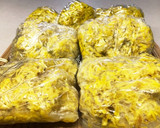 食用菊と黒ゴマの柚子甘酢和え作り方6写真