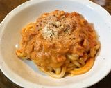 濃厚☆トマトクリームうどん作り方9写真