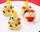 マッシュポテトのツリーとサンタクロース作り方7写真