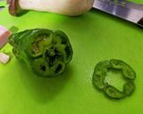 ピーマンの種の飛ばない切り方作り方1写真