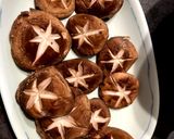 簡単★椎茸の鶏つくね詰め☆バター醤油焼き作り方3写真