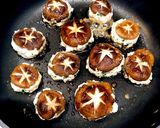 簡単★椎茸の鶏つくね詰め☆バター醤油焼き作り方6写真