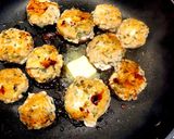 簡単★椎茸の鶏つくね詰め☆バター醤油焼き作り方8写真