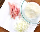 ぷっくり牡蠣と山芋チーズのフラン♫作り方1写真