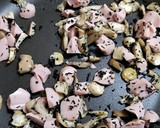 ヒラタケ、ネギ、ほうれん草の炒めもの作り方3写真