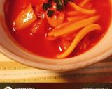 旨みたっぷり♪トマト味噌汁作り方9写真