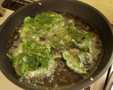 鶏肉とちぢみほうれん草のかき揚げ作り方3写真