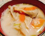 食べる味噌汁・7~豆乳 舞茸 かぶ 人参作り方5写真