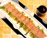 ズッキーニ&舞茸☆ベーコン挟みレンジ蒸し作り方9写真