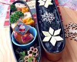 雪の結晶 クリスマス 中学生弁当 詰め方作り方8写真