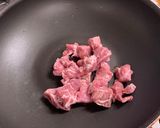 豚のかしら肉と茄子のニンニク味噌野菜炒め作り方2写真