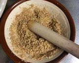 材料4つ。シンプルなほうれん草の胡麻和え作り方2写真