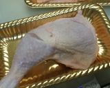 カレー味の骨付きモモ肉の唐揚げ作り方1写真