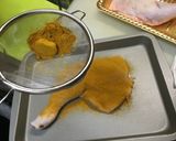 カレー味の骨付きモモ肉の唐揚げ作り方2写真