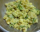さつま芋のカレー粉サラダ♪チーズクルミも作り方7写真