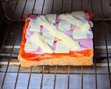 市松模様チーズベーコントースト作り方5写真