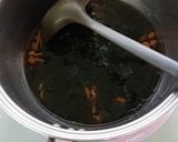 糖尿食なめこと焼き海苔のすまし汁作り方1写真