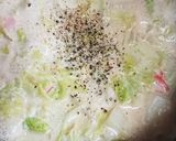 白菜のミルク味噌スープ作り方6写真